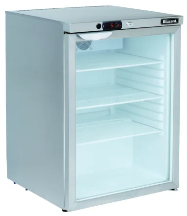 Blizzard UCR140CR Glass Door Undercounter Refrigerator