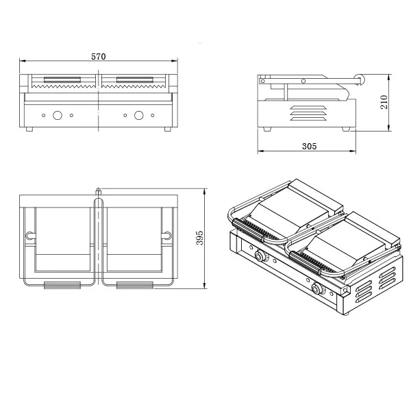 Blizzard BRRCG2 Double Contact Grill - Image 5