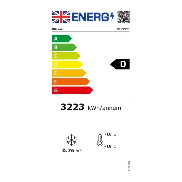 Blizzard BF1SSCR Glass Door Ventilated Gastronorm Freezer - Image 3