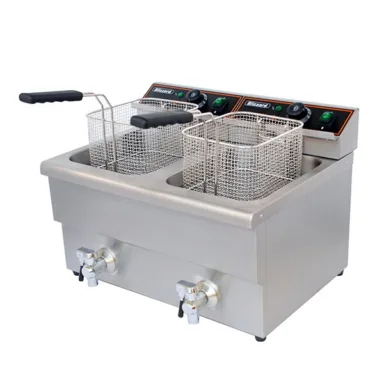 Blizzard BF8+8 Double Tank Electric Fryer with Taps