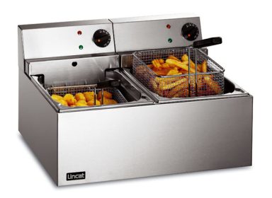 Lincat LDF2 – Lynx Electric Counter-top Twin Tank General Purpose Fryer – 2 Baskets – W 540 mm – 2 x 3.0 kW