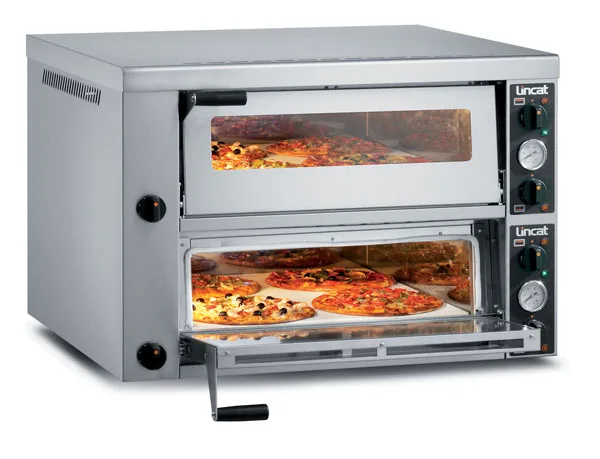 Lincat PO430-2 - Specialist Electric Counter-top Pizza Oven – Twin-Deck – W 966 mm – 8.4 kW