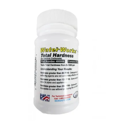 Water hardness test strips front facing image
