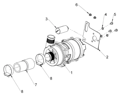 Wash pump assembly (30011812)