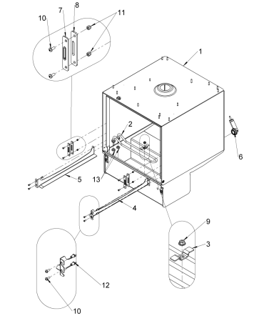 Cabinet internal assembly