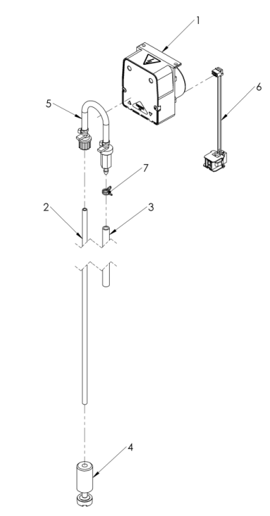 Rinse aid pump assembly (30011806)