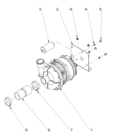 Wash pump assembly (30011810)