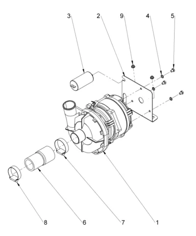 Wash pump assembly (30011810)