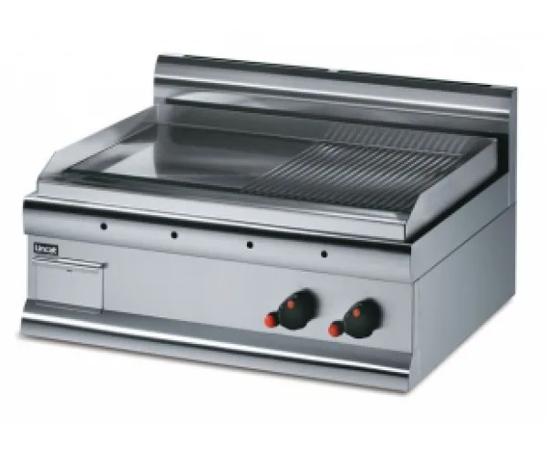 Lincat GS7R/N - Silverlink Natural Gas Counter-top Griddle – Half-Ribbed Plate – W 750 mm – 7.5 kW