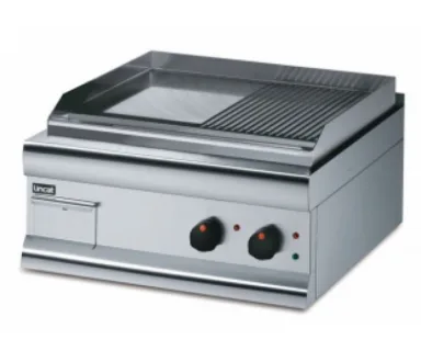 Lincat GS7/R – Silverlink Electric Counter-top Griddle – Half-Ribbed Plate – W 750 mm – 6.0 kW