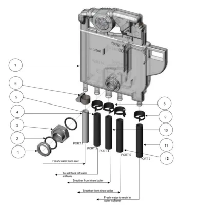 Air Break Tank Assembly (Water Softener)