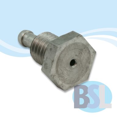 Metal detergent inlet fitting