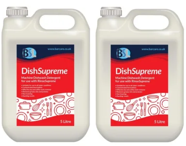 DishSupreme Premium Dishwash Detergent for Commercial Dishwashers 2 x 5 Litre bottle