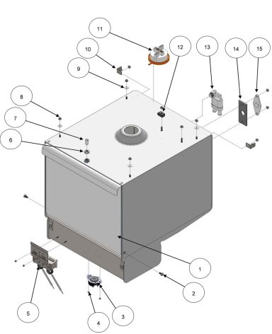 ECO 1 Wash Cabinet Assembly – External