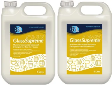 GlassSupreme CASK Commercial Glasswash Detergent for Glasswashers 2 x 5 Litre bottle