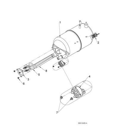 Rinse tank assembly 2.6kW (30012420)