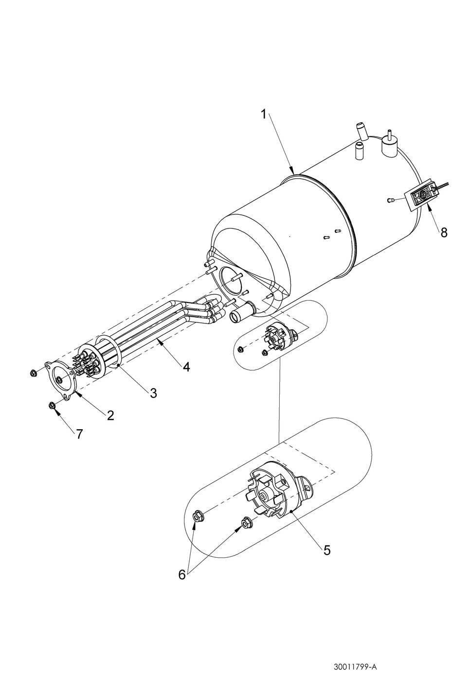6kW Boiler Assembly WS 30011799-A