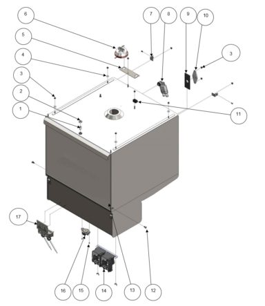 Single Skin Wash Cabinet Assembly – External