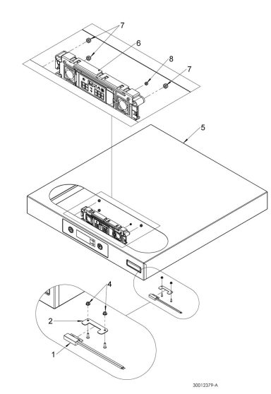 Top panel assembly LCD
