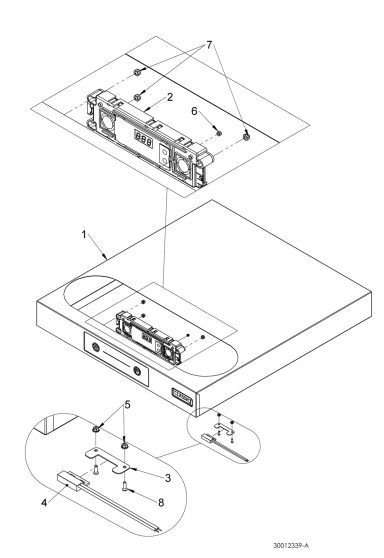 Top panel assembly LED