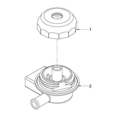 Centre Boss Assembly Grey