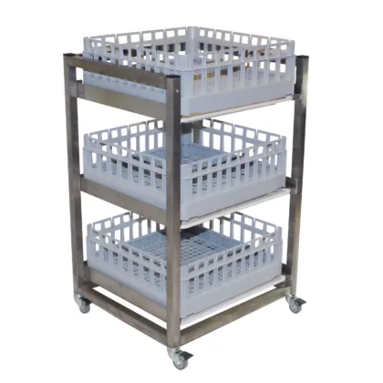 RACK40 basket rack with baskets image 1