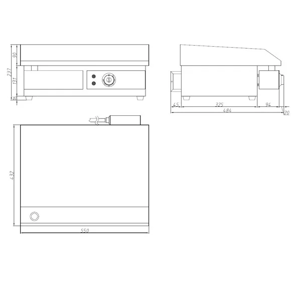 Blizzard BG1A Flat Top Griddle - Image 6