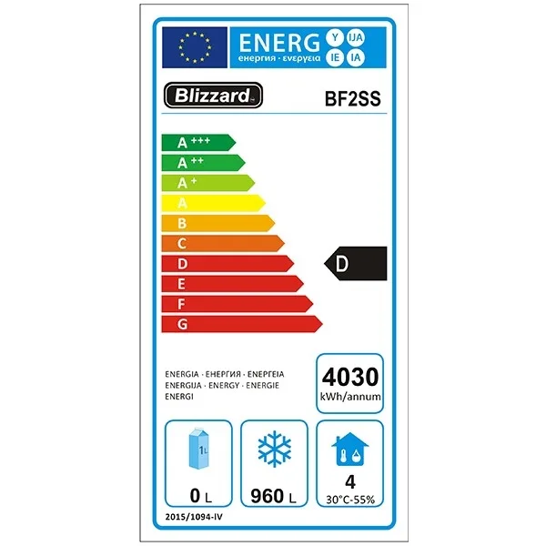 Blizzard BF2SS Ventilated Gastronorm Freezer - Image 3