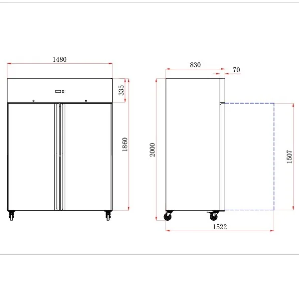 Blizzard BF2SS Ventilated Gastronorm Freezer - Image 2