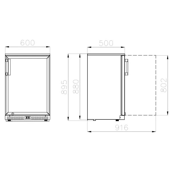 KoldBox KBC1 Single Door Under-Counter Bottle Cabinet - image 6