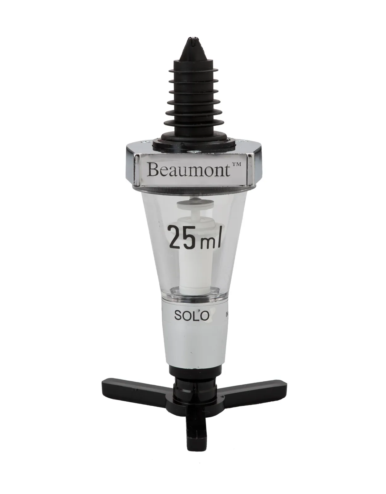 25ml Solo Classical Chrome Spirit Measure Optic