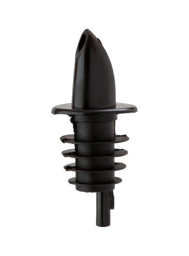 Economy Freeflow Black Plastic Pourer (Pack 10)