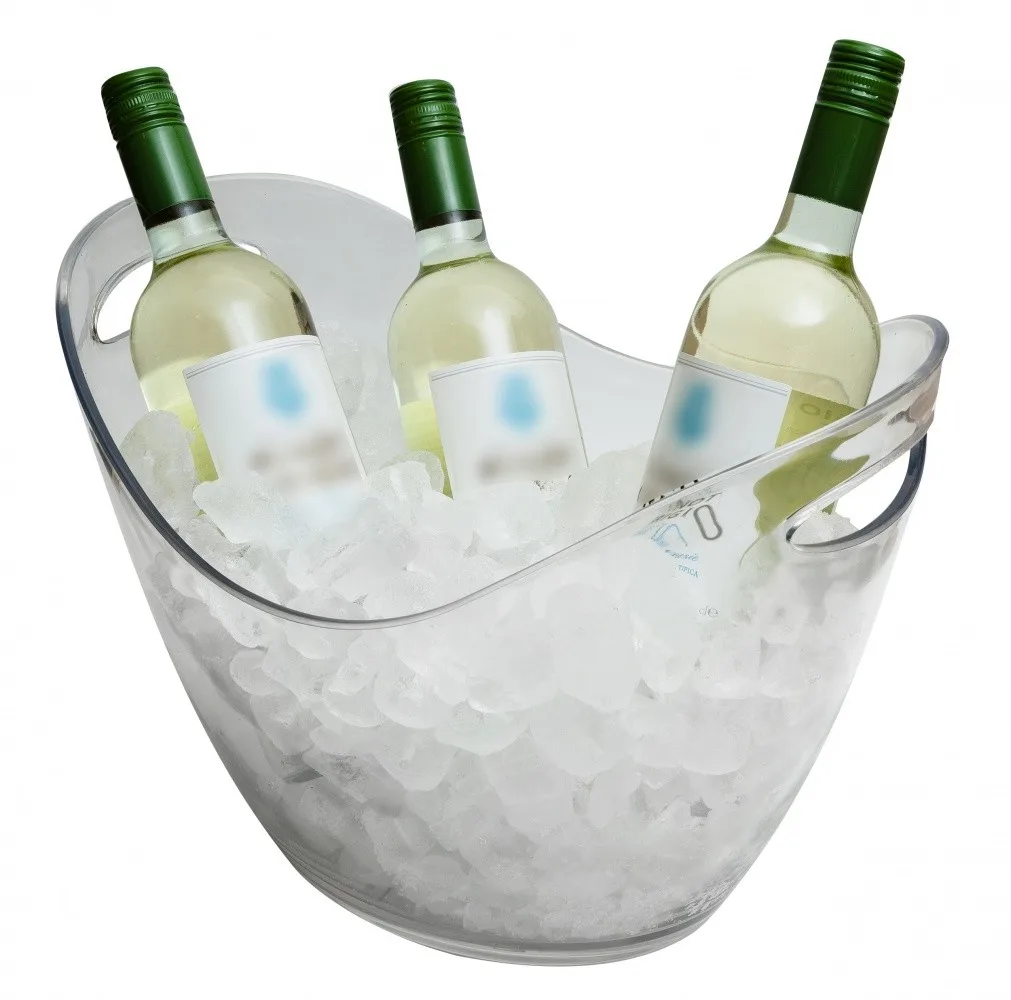 8 Litre Plastic Wine/Champagne Cooler (Clear) - Image 3
