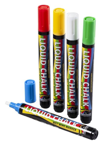 6mm Chisel Tip Chalk Pen Mixed Colours