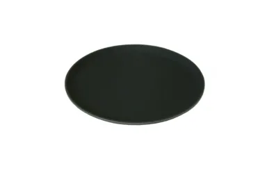 11″ Round Black Non Slip Tray