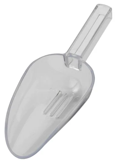 7oz Clear Plastic Drainer Scoop