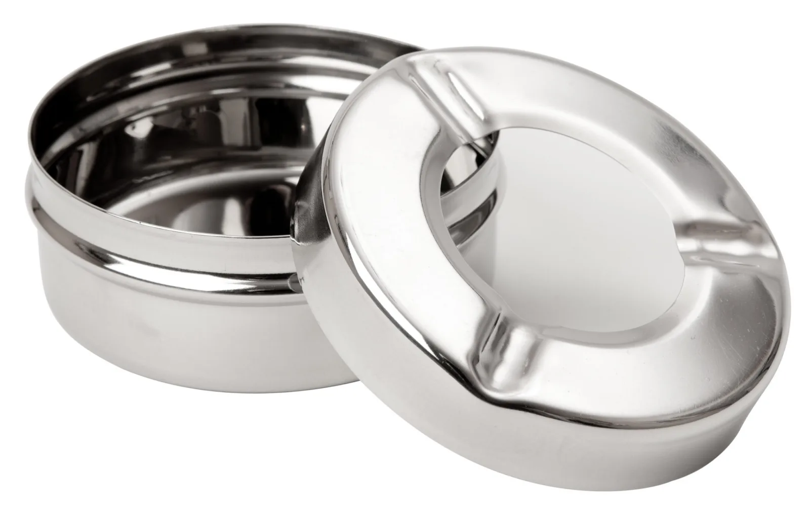 Ashtray Stainless Steel 3½” Windproof - Image 2
