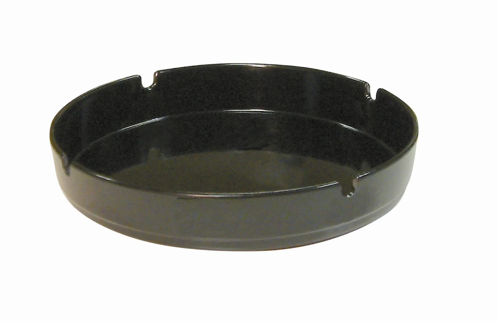 Ashtray Black Melamine 7″