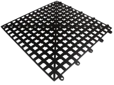 Interlocking Bar Shelf Tile 13″ x 13″ (Black)