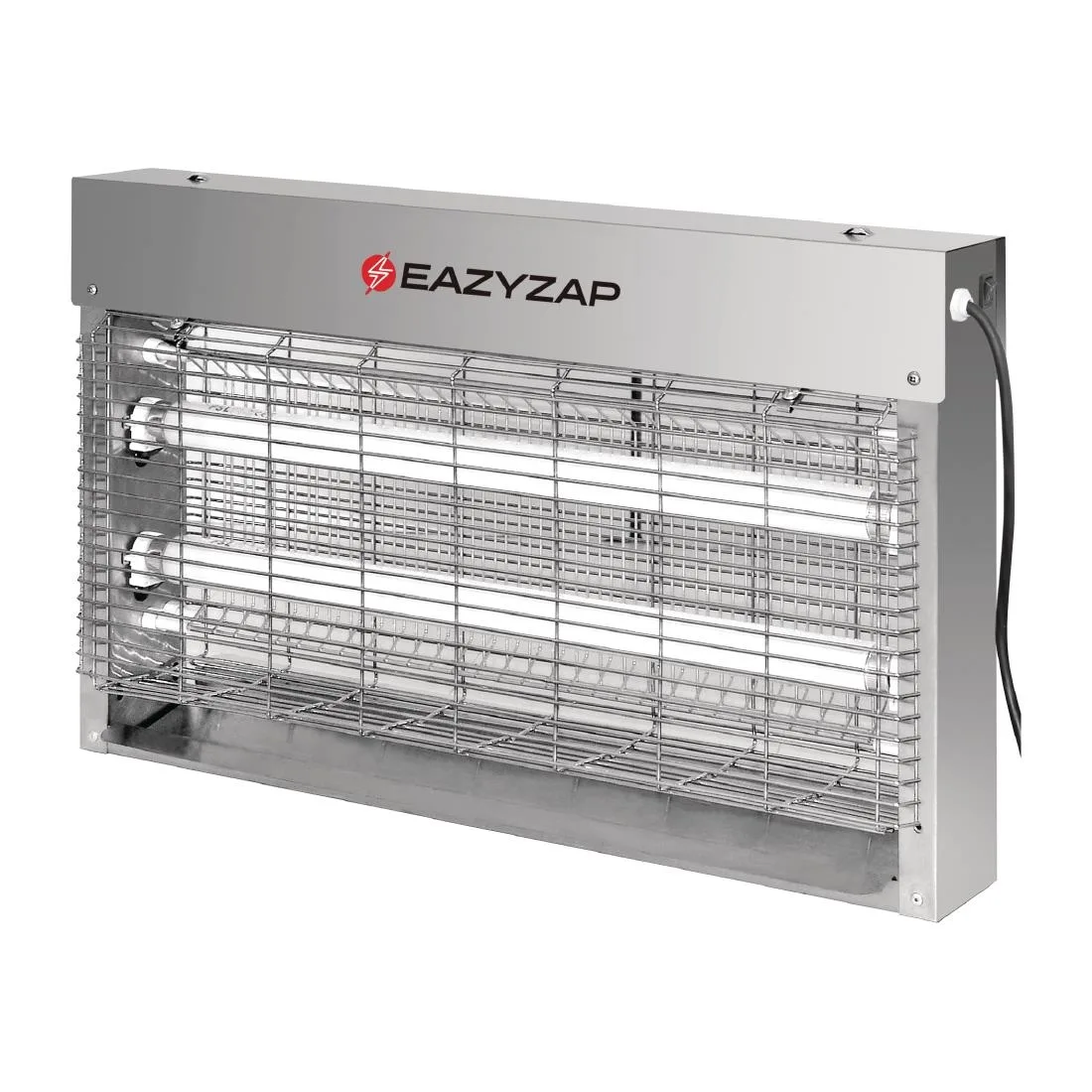 Eazyzap Brushed Stainless Steel LED Fly Killer 20W