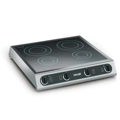 Lincat IH42 – Specialist Electric Counter-top Induction Hob – 4 Zones – W 600 mm – 2 x 3.0 kW
