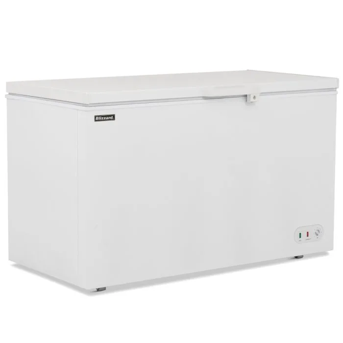 Blizzard CF550 chest freezer angled image