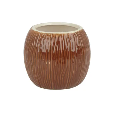 Ceramic Coconut Tiki Mug
