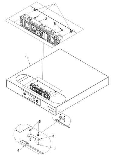 500mm SS LCD Top panel assembly