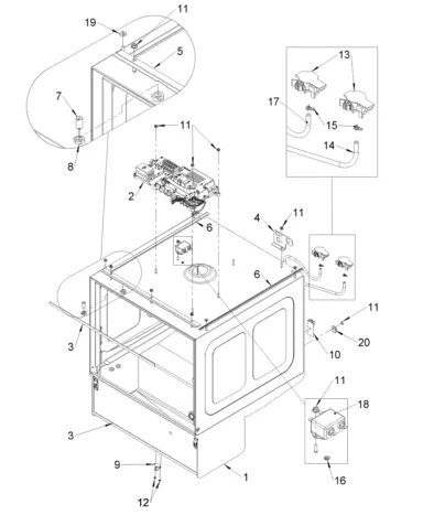 Cabinet external assembly 500 WS