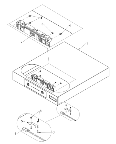 Top panel assembly LED
