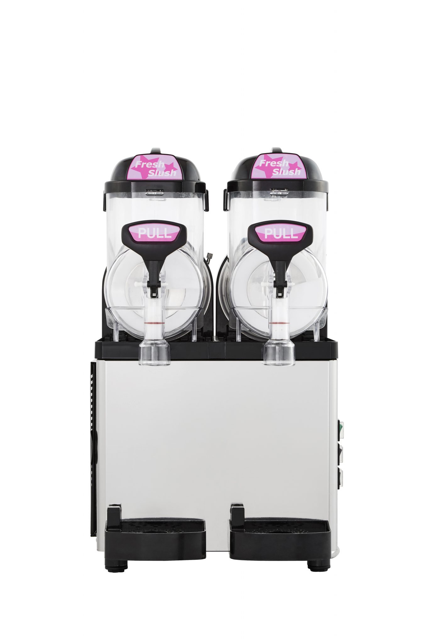 Blue MI7.5X2 Ice twin tank slush machine front image