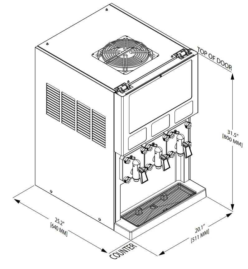 Blue Ice T516-3 Fizzy Slush Machine - Image 2