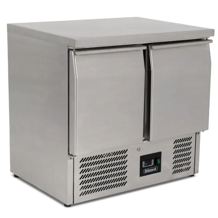 Blizzard BCC2 Compact Gastronorm 2 Door Counter Refrigerator angled image