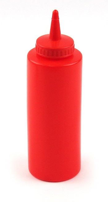 12oz Squeeze Bottle Red